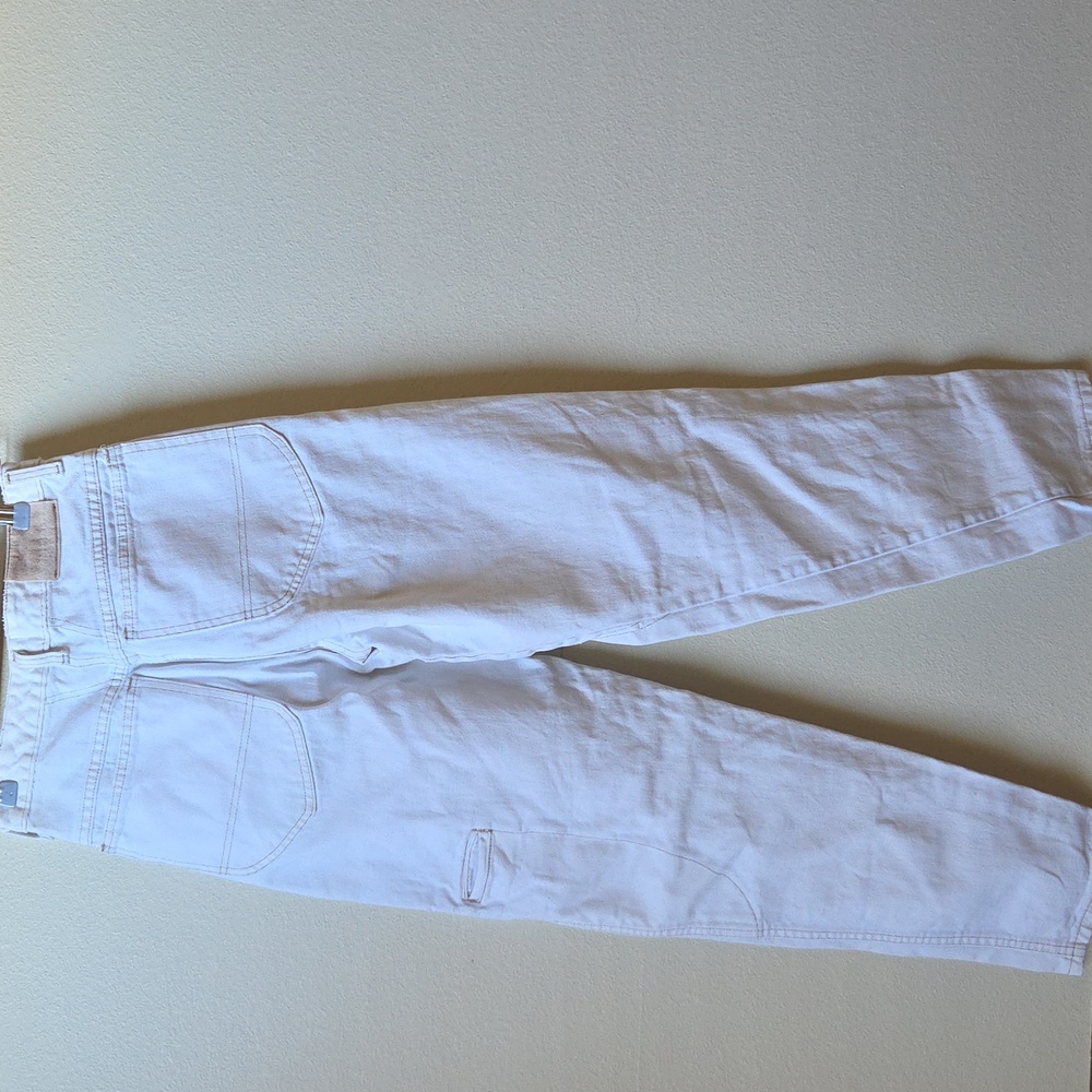 Marithe Francois Girbaud Vintage Y2K White Denim Jeans Women Size 3/4 - Picture 7 of 12